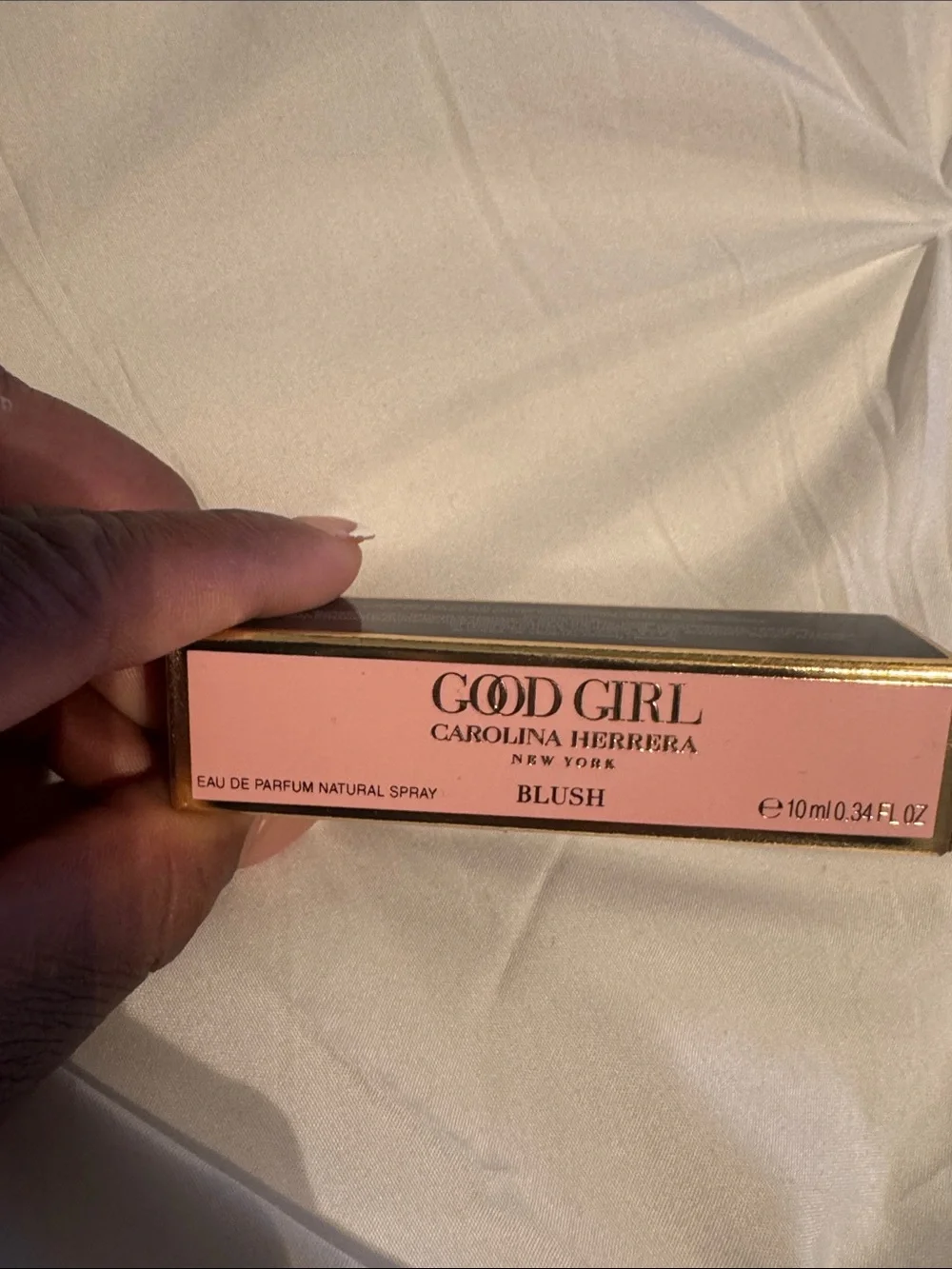 Carolina Herrera Good Girl Blush Compact Box - Soft Pink & Gold Accents